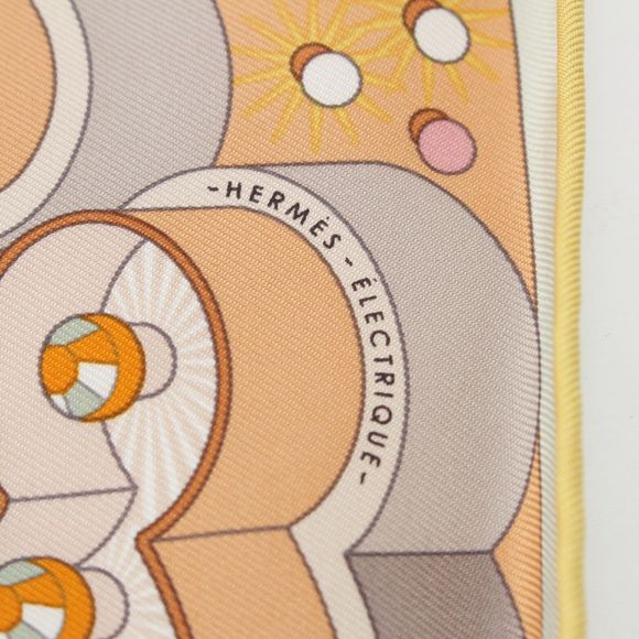 Hermes Carre 45 Petit Carre Hermes Electrique Silk Scarf Hermes Electrique - Picture 7 of 10